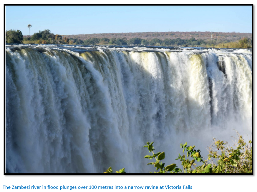 Drought and then flood at Victoria Falls photograph