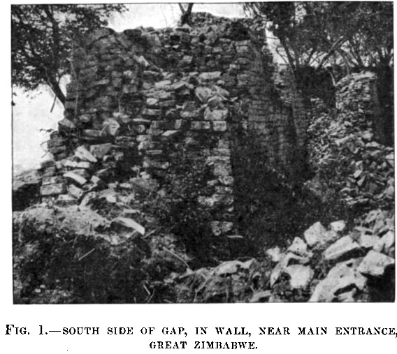The controversy in the early 20th Century over whether the stone structures in Zimbabwe were old and built by foreigners or comparatively recent and built by the Mashona photograph