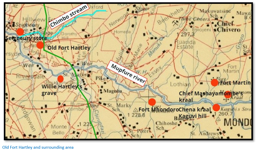 Old Fort Hartley and the Cemetery at Hartley Hills goldfield photograph