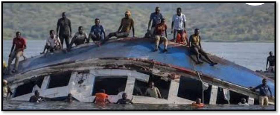 Overloaded Mbuya Nehanda ferry capsizes on Lake Kariba photograph